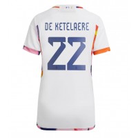 Belgia Charles De Ketelaere #22 Fotballklær Bortedrakt Dame VM 2022 Kortermet